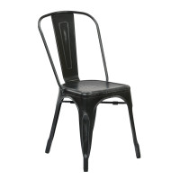OSP Home Furnishings BRW29A2-AB Bristow Armless Chair, Antique Black, 2 Pack